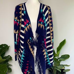 Girl and lady Aztec sweater coat